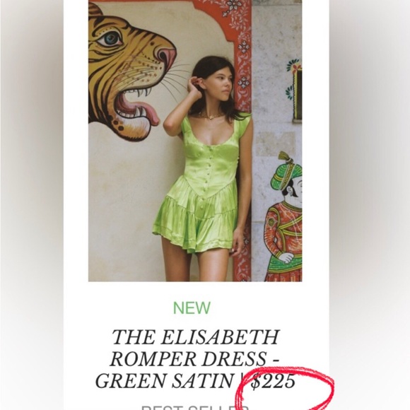 NWT! Vanessa Mooney THE ELISABETH ROMPER DRESS (1X) - Picture 6 of 11